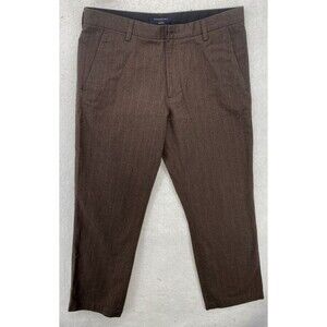 Banana Republic Pants Mens 36x32 Brown Hound's-tooth t Dawson Cotton Stripes